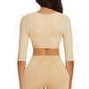 Breast Support Push Up Tops Upper Arm Shapers Compression Half Sleeves Women Arm Shapewear Humpback Posture Corrector Shoulder