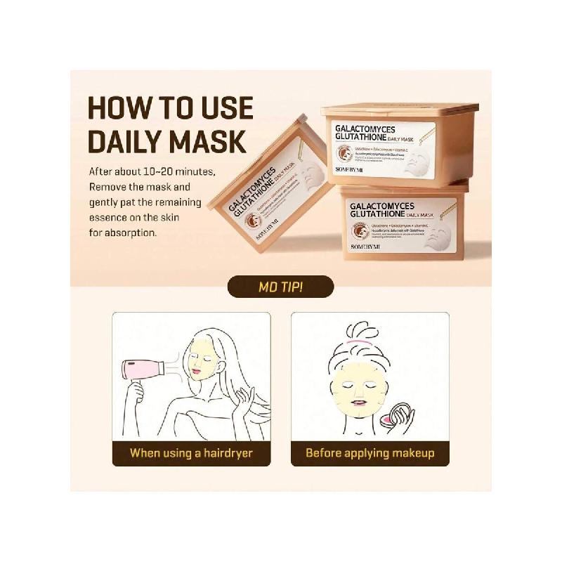 SOME BY MI Интенсивная ежедневная маска с ретинолом - 30 листов 340 г , - Мягкая корейская веганская тканевая маска для лица с ретинолом для рутины «стеклянной кожи» - Текстура кожи,