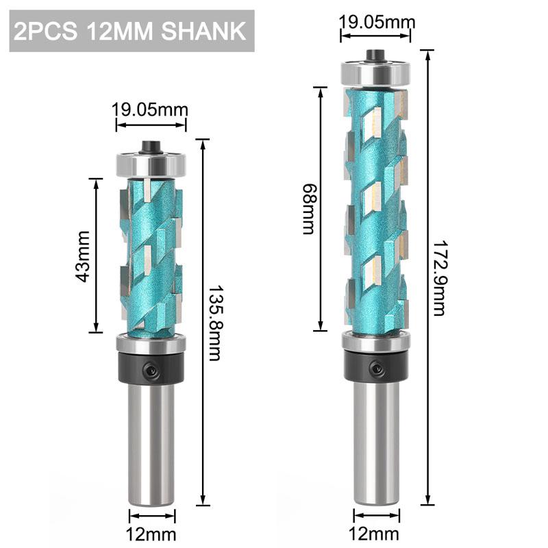 12 мм 1/2 дюйма, хвостовик, заподлицо, цельный твердосплавный спиральный верхний подшипник, фреза с ЧПУ, концевая фреза с обжатием, фреза по дереву, фреза по дереву