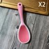 2pcs Silicone Rice Spoon New Half Transparent Thickened Non Stick High Temperature Resistant Easy Clean Kitchen Spatula Scoop Suitable for Rice