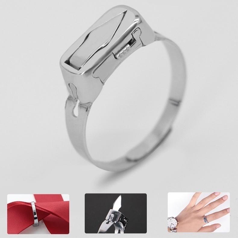 Красивое Регулируемое Кольцо 16-22 мм Открывающееся Кольцо для Курьера Инструмент для Ручной Клади Кольцо для Женщин Мужчин Кольцо с Переключателем