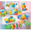Деревянные детские развивающие игрушки 4-6 Раннее развитие Когнитивный строительный блок Животное Транспорт Форма Соответствие 3D Трехмерный пазл