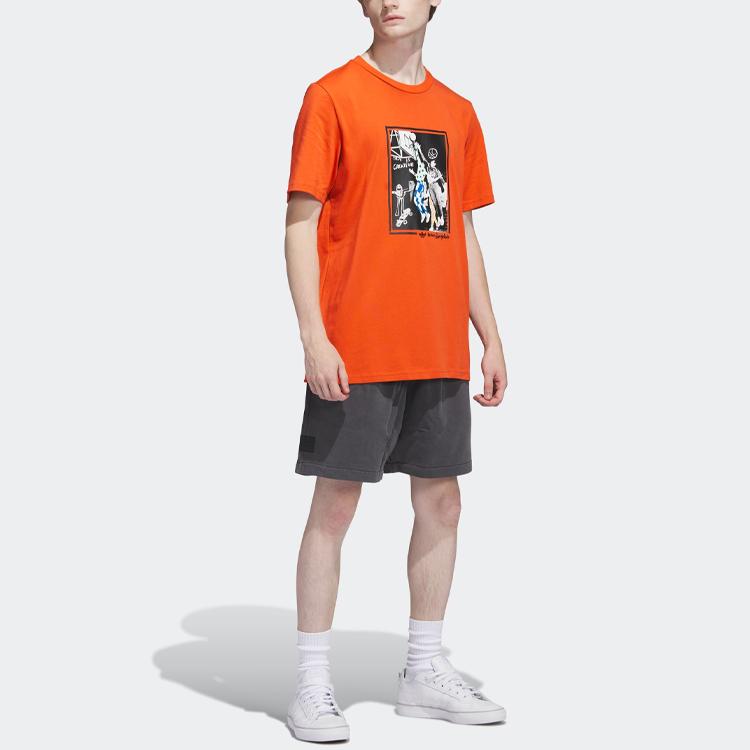 Adidas Originals T Shirt Men's Orange Red HS3046