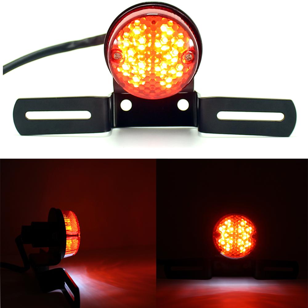 Высокое качество 12 В, держатель номерного знака мотоцикла, стоп-сигнал, универсальный красный объектив для мотоцикла, лампа на заказ