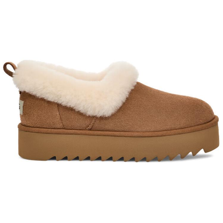 UGG Женские повседневные ботинки для снега на толстой подошве, коричневые 1166733-CHE