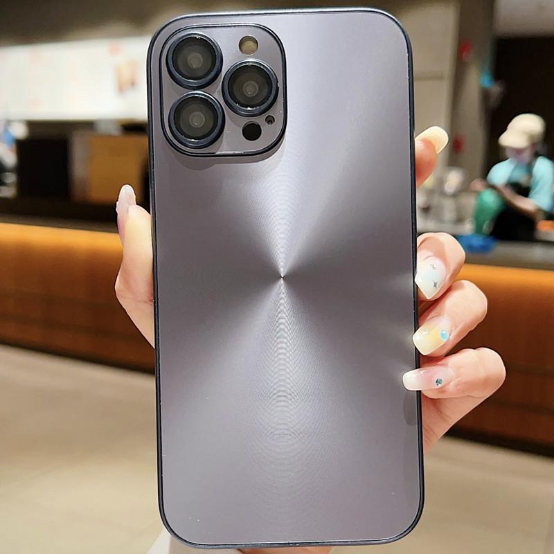 iPhone 16 Aurora CD Pattern Case for 15 Pro Max, 14, 13, & 12 - Simple, Hard Shell, Frosted Design