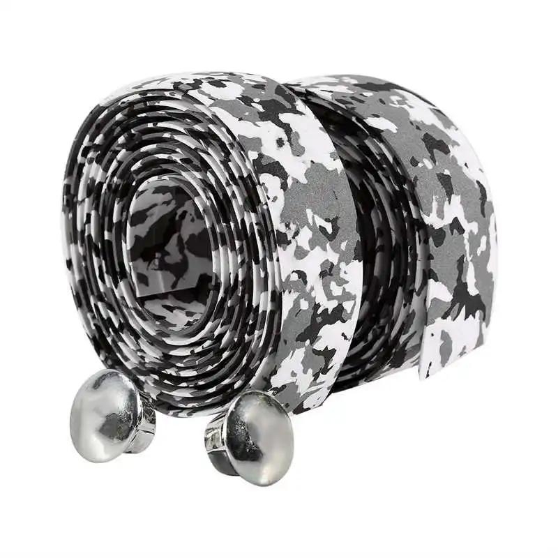 2pcs Bicycle Handlebar Tape Cork Handlebar Tape Steering Wheel Cover Biking Handle Non-slip Belt Rubber Tape Bike Bandage Cycle