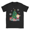 Novelty Timmy Around The Christmas Tree South-Park T-Shirts for Men O Neck Pure Cotton T Shirt Short Sleeve Tees Clothing