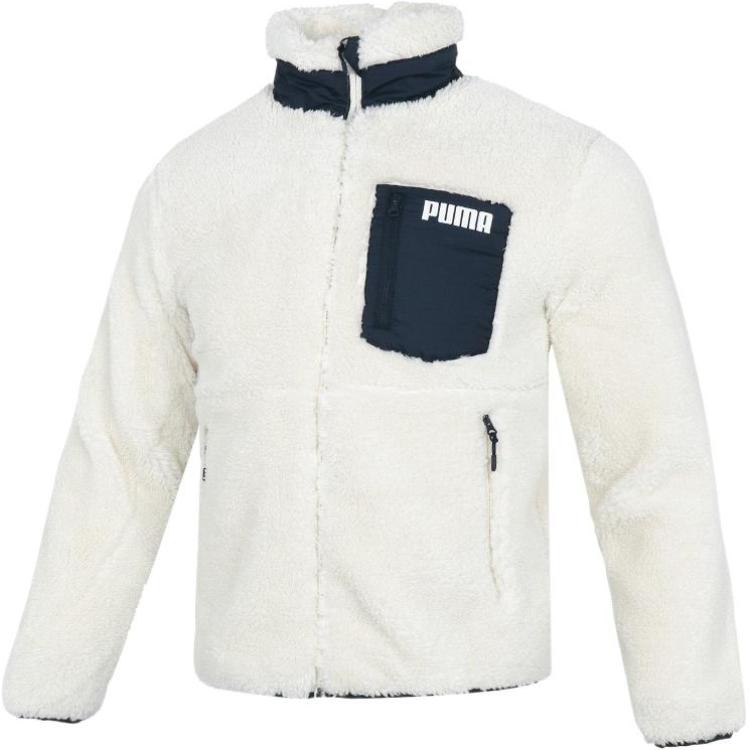 Puma Куртки Унисекс Белый Стойка Умеренный Другое 535053-93