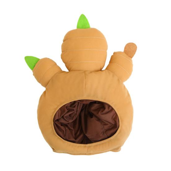 Мультяшный головной убор для праздника, мягкая плюшевая шляпа рыжего цвета, милый головной убор, реквизит для косплея, аксессуары для костюмов на Хэллоуин