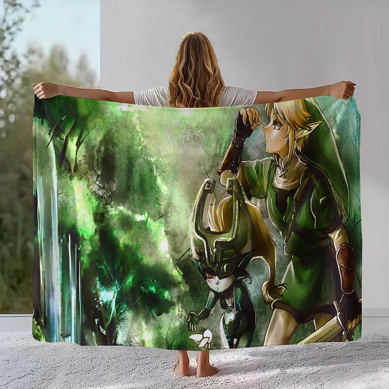 Ретро Z-Zelda Мультяшный Линк Игры Фланелевое Одеяло, Ультра Мягкий Теплый Плюшевый Плед для Дома Спальни Кровати Дивана Походного Пикника Ребенка