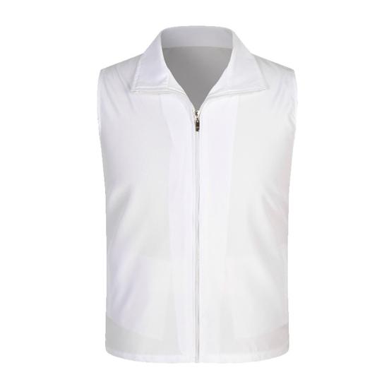 Карманы без рукавов с лацканами, планка на молнии, сетчатая подкладка, уличный жилет, яркий цвет, приталенный рабочий жилет для волонтеров