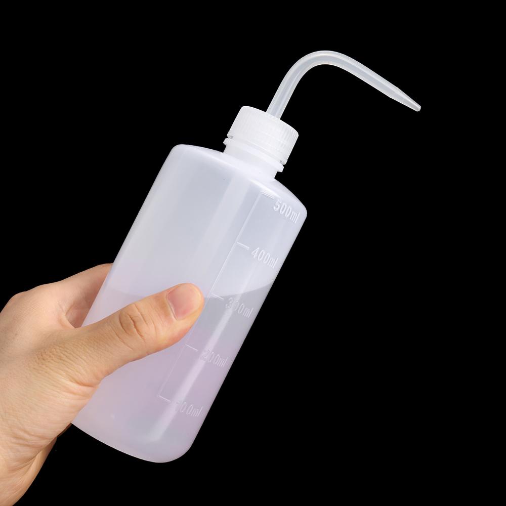 250ml/500ml Plastic Bend Washing Alcohol Bottle Gardening Watering Can Curved Mouth