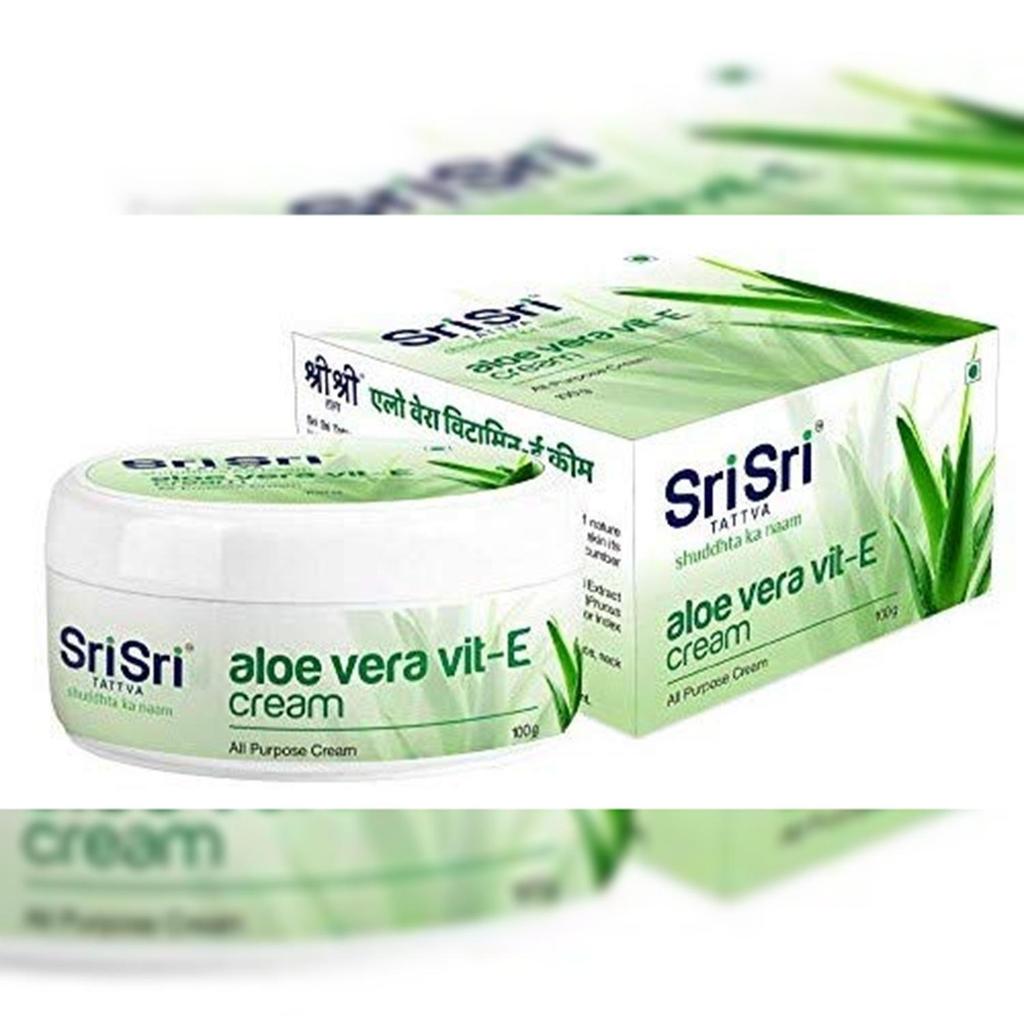 Sri Sri Tattva Shuddhta ka naam Aloe Vera Vit E Cream - увлажняющий крем для питания и детоксикации кожи, 100 г (Упаковка из 2 шт.)