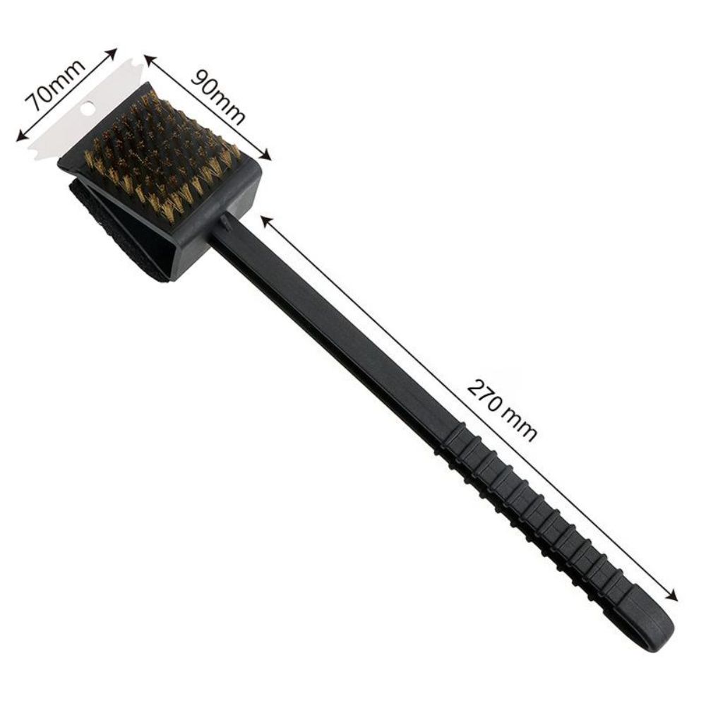 Copper Wire Bristles BBQ Cleaning Brush 3in1 Barbecue Cleaner Cleaning Brush Outdoor Bbq