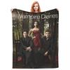 Плед Damon Salvatore из сериала Дневники вампира, фланелевый, смешной, теплый, плед для покрывала, весна/осень