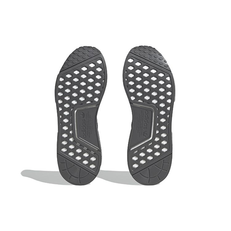 Adidas NMD_R1 Серый Алый Синий Мужские Кроссовки Серо-Четыре Лучше-Алый Основной-Черный FZ5708