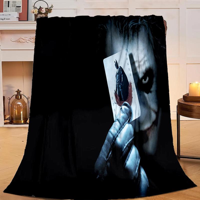 1PC Abstract clown Pattern Flannel Blanket Gift, Suitable for Both Men And Women, Soft Ideal for Beds And Sofa, Birthday Or Christmas Gift