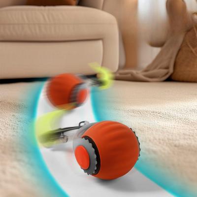 Умная интерактивная игрушка для кошки USB Автоматический катящийся мяч Дразнилка для котят Тренировочные игрушки Электрические игрушки с самодвижением для кошек Аксессуары для питомцев