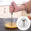 3 Pcs/Set Stainless Steel Egg Beater Semi-Automatic Whisk Set 3 Sizes Available Hand Push Mixer Stirrer Blender