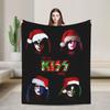 Одеяло Американской рок-группы Kiss Мягкое Теплое Новинка Плюшевое Одеяло-накидка Для Домашнего Декора Путешествий Фланелевое Покрывало Покрывало