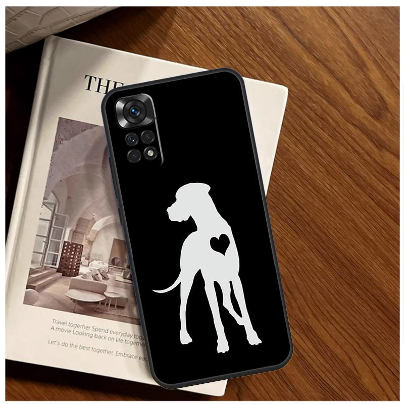 Акварельный Чехол с Собакой Датский Дог Для Xiaomi Redmi Note 13 11 10 9 8 12 Pro Plus 12S 11S 10S 9S 10A 9C 10C 12C 13C Funda