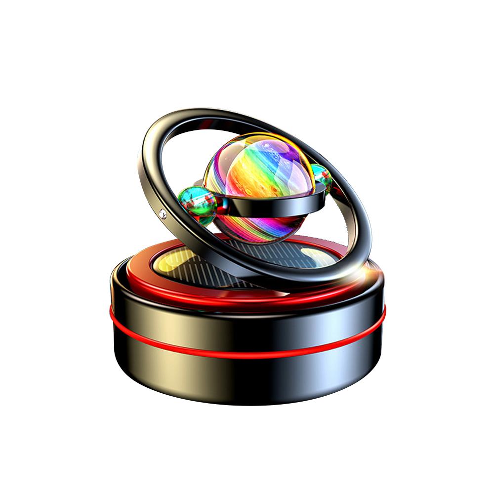 Автомобильный освежитель воздуха, межзвездное солнечное кольцо, вращающиеся украшения для ароматерапии, приборная панель, диффузор для духов, автоаксессуары, интерьер автомобиля, декор