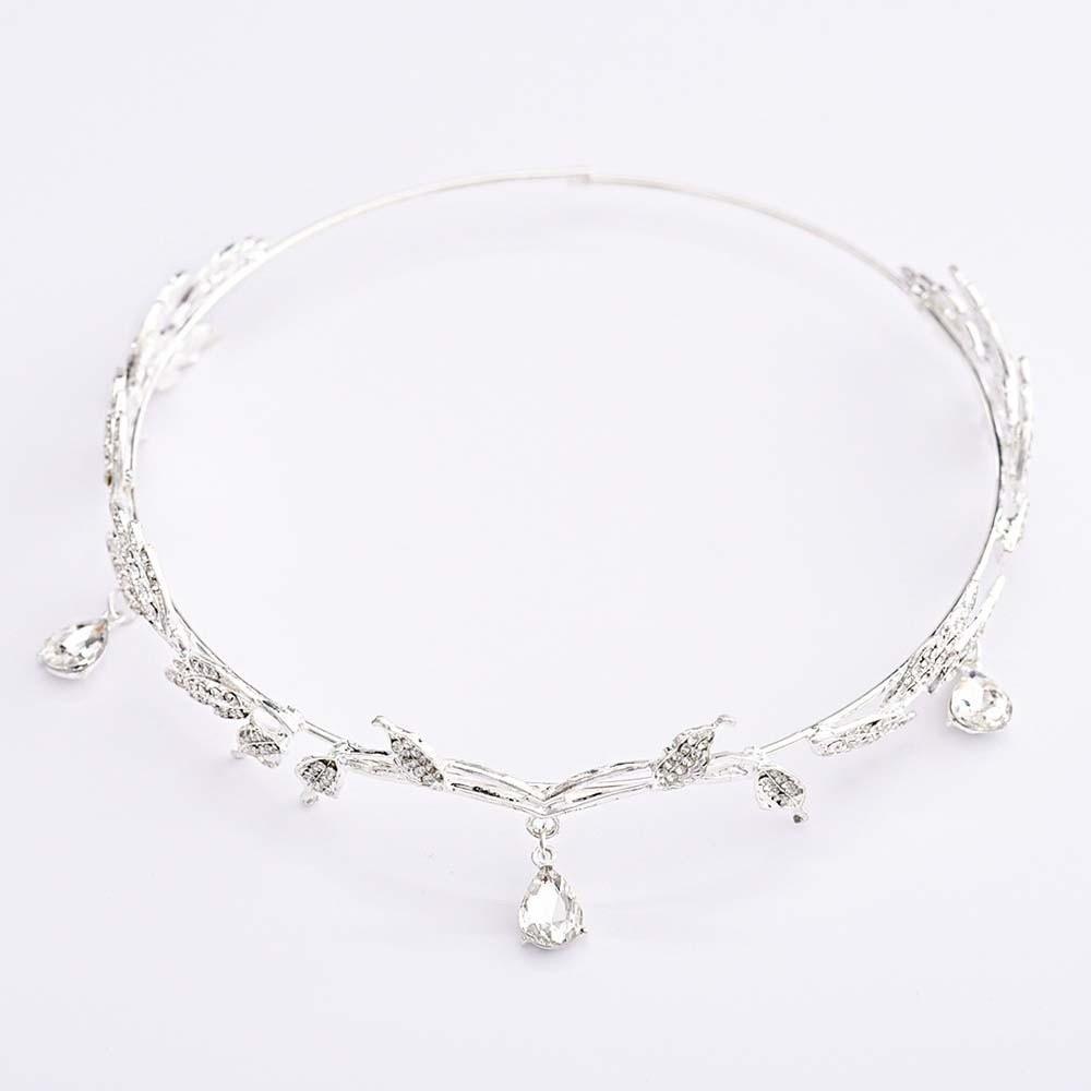 Exquisite Crystal Forehead Accessory Elegant Bride Shiny Hair Hoop Elf Rhinestone Headband  Wedding
