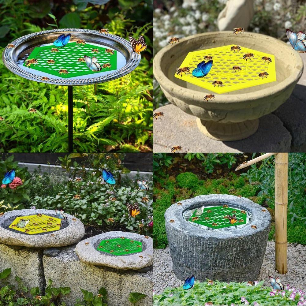 Plastic Bee Water Catcher Cups for Outdoor Garden Butterfly Water Stations Hot Bee Bath for Garden
