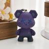 Starry Bear Acrylic Chameleon Keychain Color Changing Christmas Festival Gifts
