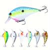 6pcs Artificial Wobbler Shallow Diving Crankbait - Catch More Bass & Pike with Hard Bait Fishing Lure!