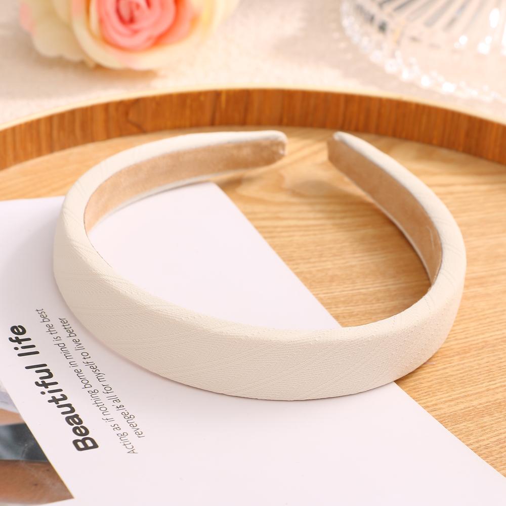 Простая утолщенная повязка для волос, однотонная разноцветная повязка на голову для девочек, корейская свежая повязка на голову, женские модные аксессуары для волос