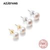 925 Sterling Silver Pearl Earrings Fine Jewelry