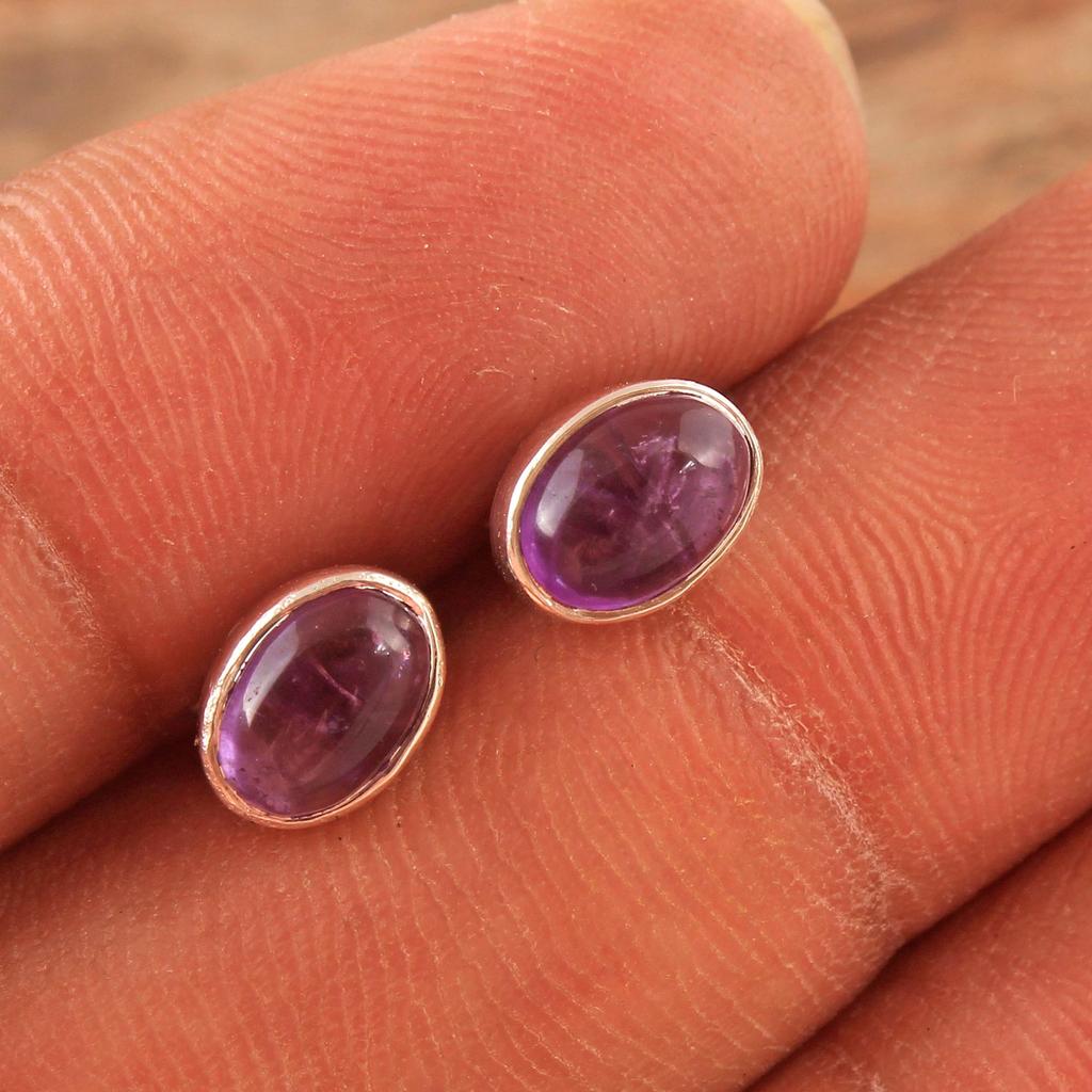 Сердолик Аметист Лунный камень Гранат Лабрадорит Серьги-гвоздики Ювелирные изделия ручной работы из стерлингового серебра 925 пробы