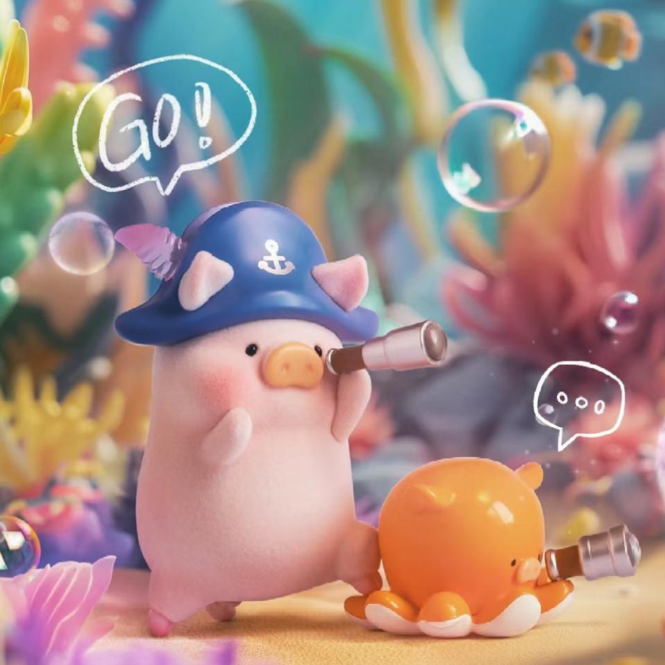 Новая Оригинальная Фигурка Lulu The Piggy Серия 'Океан' в Слепом Кубе Модная Кукла Коллекционная Фигурка Аксессуары Игрушка Детский Подарок на День Рождения