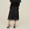 JZ Jiuzi Shopping Mall Same Style Chinese Style Bead Embroidered Mesh Half Skirt Women's Summer New Style