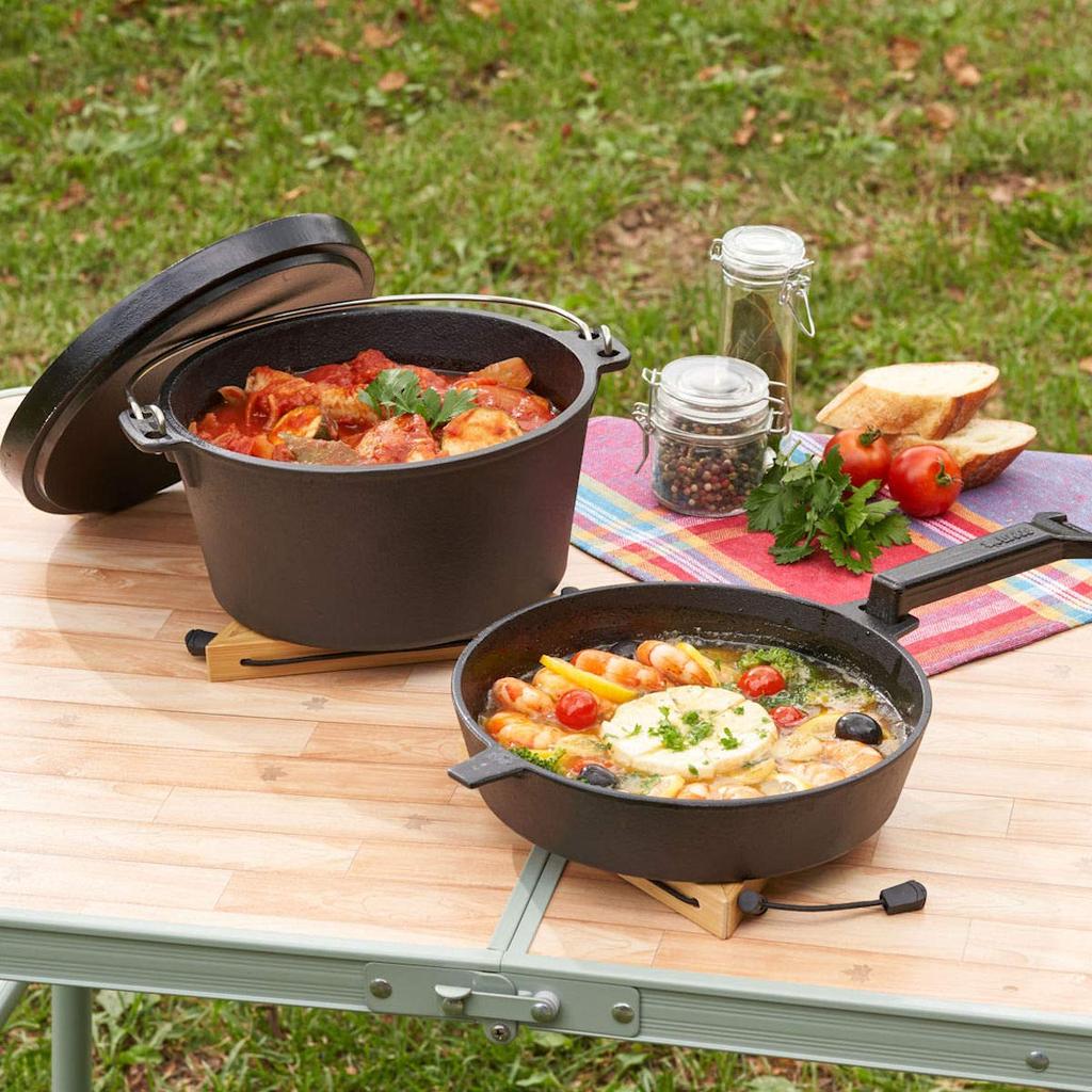 LOGOS Сковорода-казан 9 дюймов 81062237 Черный Кемпинг & (с сумкой)