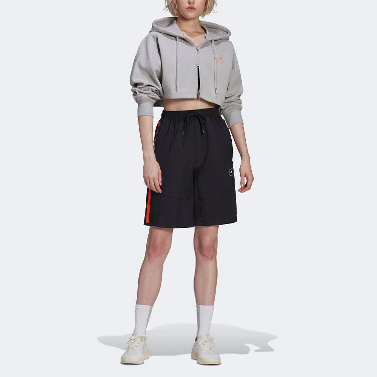 adidas Шорты прямого кроя с цветовыми блоками X Stella McCartney, Женские повседневные спортивные брюки Черный H59976