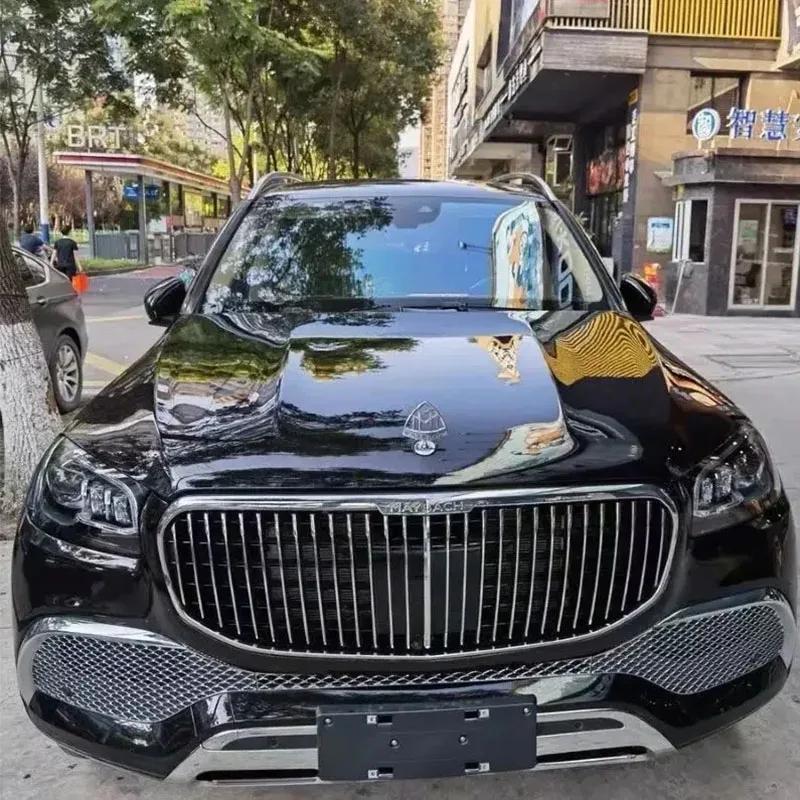 Логотип Maybach Передний стоячий Металлическая эмблема-знак Капот автомобиля Задний значок для Mercedes-Benz Maybach C E S Класс S400 S500 S6001 F4