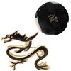 Vintage Dragon Brooch Retro Badge Fashion Jewelry Trendy Fashion Accent Dragon Shape Lapel Pin for Fashion Enthusiasts
