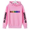 Winter Casual Versatile Items Fashion Comfortable Cartoon Small Pattern Letters Printed Children's Cute Warm Hoodie