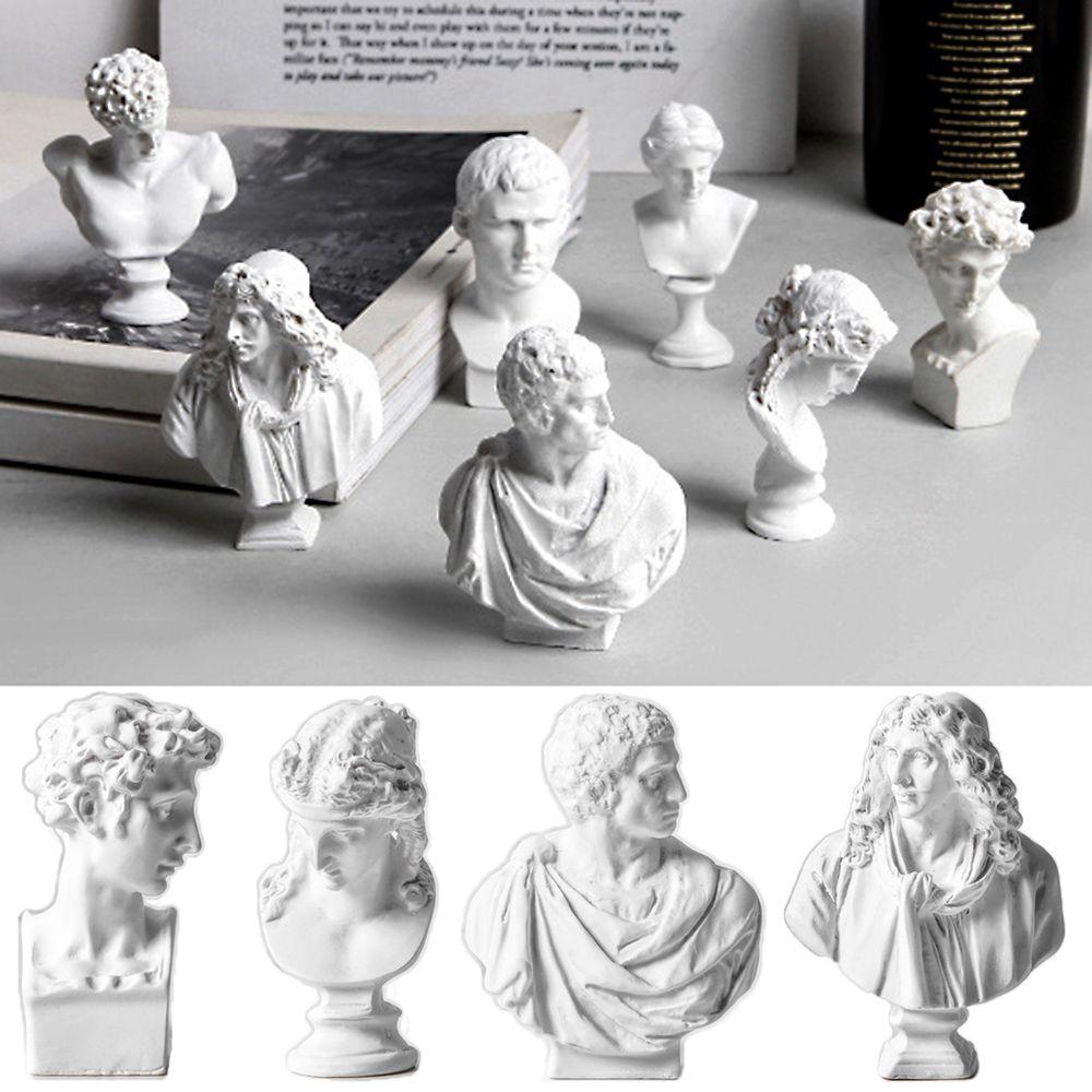 Desktop Ornament Greek Mythology Figurine Plaster Bust Statue Gypsum Portraits Famous Sculpture