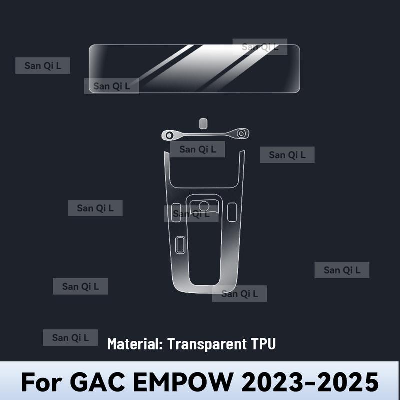 Interior TPU for GAC EMPOW 2024 2025 Protective Film Cover Anti-Scratch Gearbox Panel Navigation Screen Automotive FILM