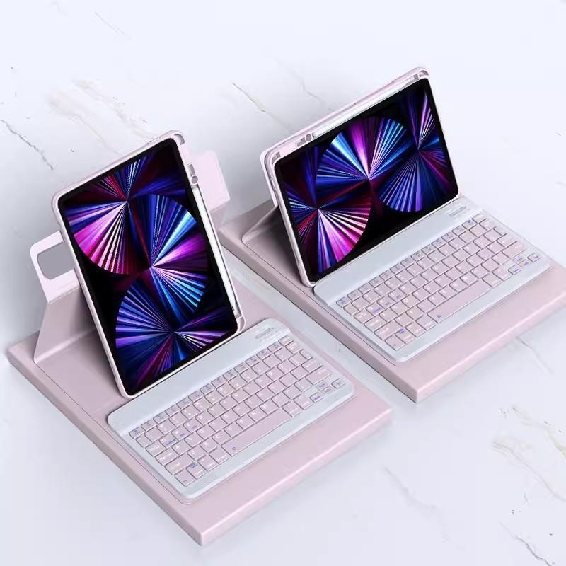 Чехол для iPad 11-го поколения A16 11 дюймов Air5 4 3/ Pro 11 10.5/ 10.2 10-го 9-го 8-го 7-го 6-го 5-го с вращением на 360° и клавиатурой