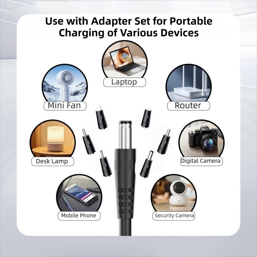Цифровой дисплей USB C на DC 5525 Конвертер PD 140 Вт Зарядный кабель для Wi-Fi роутера