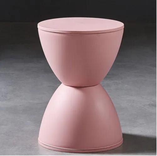 Пластиковый табурет, прикроватный столик, креативный дизайн, песочные часы, модная сменная обувь, круглая пирс, мебель для дома