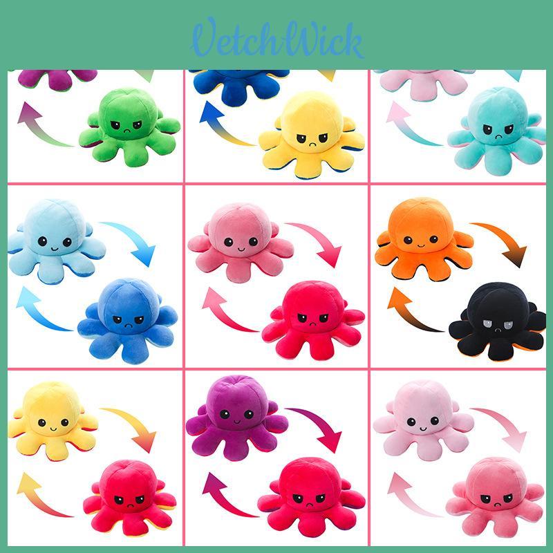 Adorable Octopus Plush Toy Short Plush Material Various Color Options