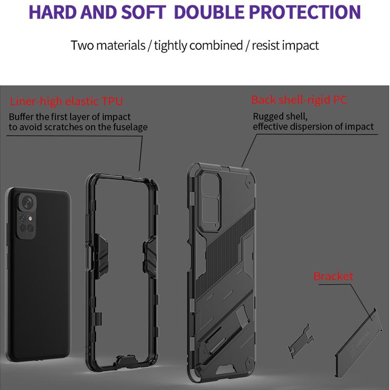 Чехол-броня для Redmi Note 10 11 11S 10S 10A 10C, ударопрочная задняя крышка-коке для Xiaomi Poco F3 F4 M3 M4 Pro X3 NFC X4 GT 4G 5G