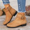 Женские зимние ботильоны на плоской подошве, замшевые кроссовки, повседневная мода, женская обувь 2024 года, трендовые зимние ботинки челси для ходьбы, новые удобные женские ботинки Zapatos