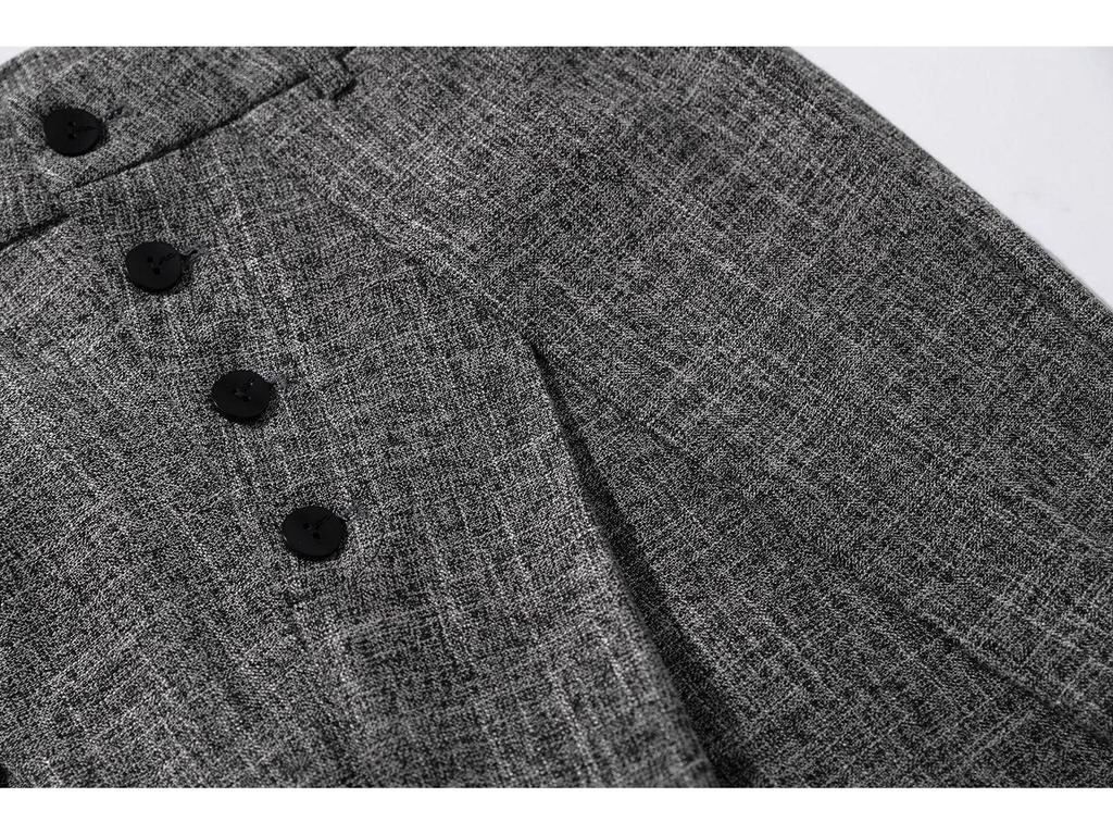 Унисекс Ретро Полосатые Двубортные Широкие Брюки